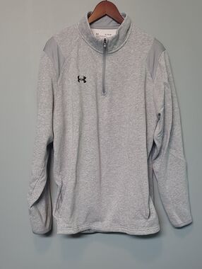 Under Armour Light Gray Men's Half-Zip Performance Pullover